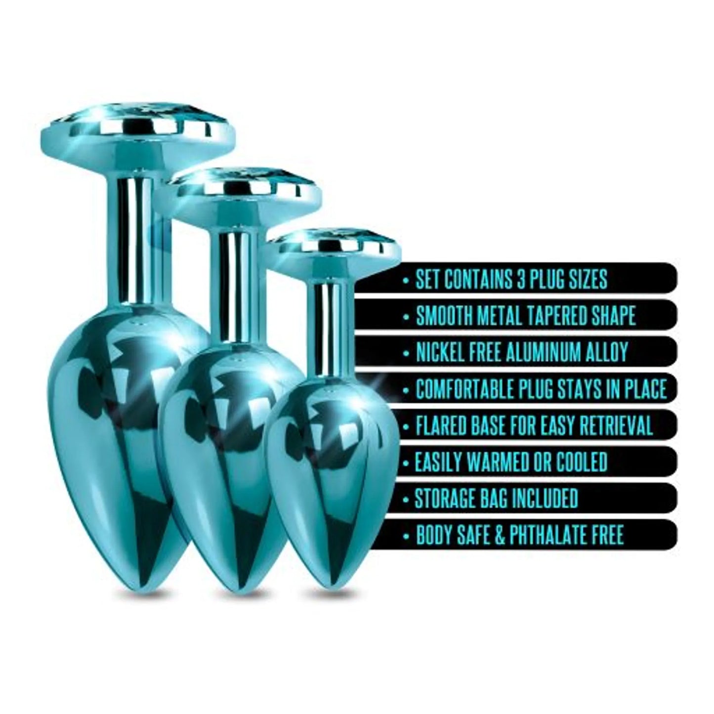 NIXIE METAL PLUG TRAINER SET BLUE METALLIC