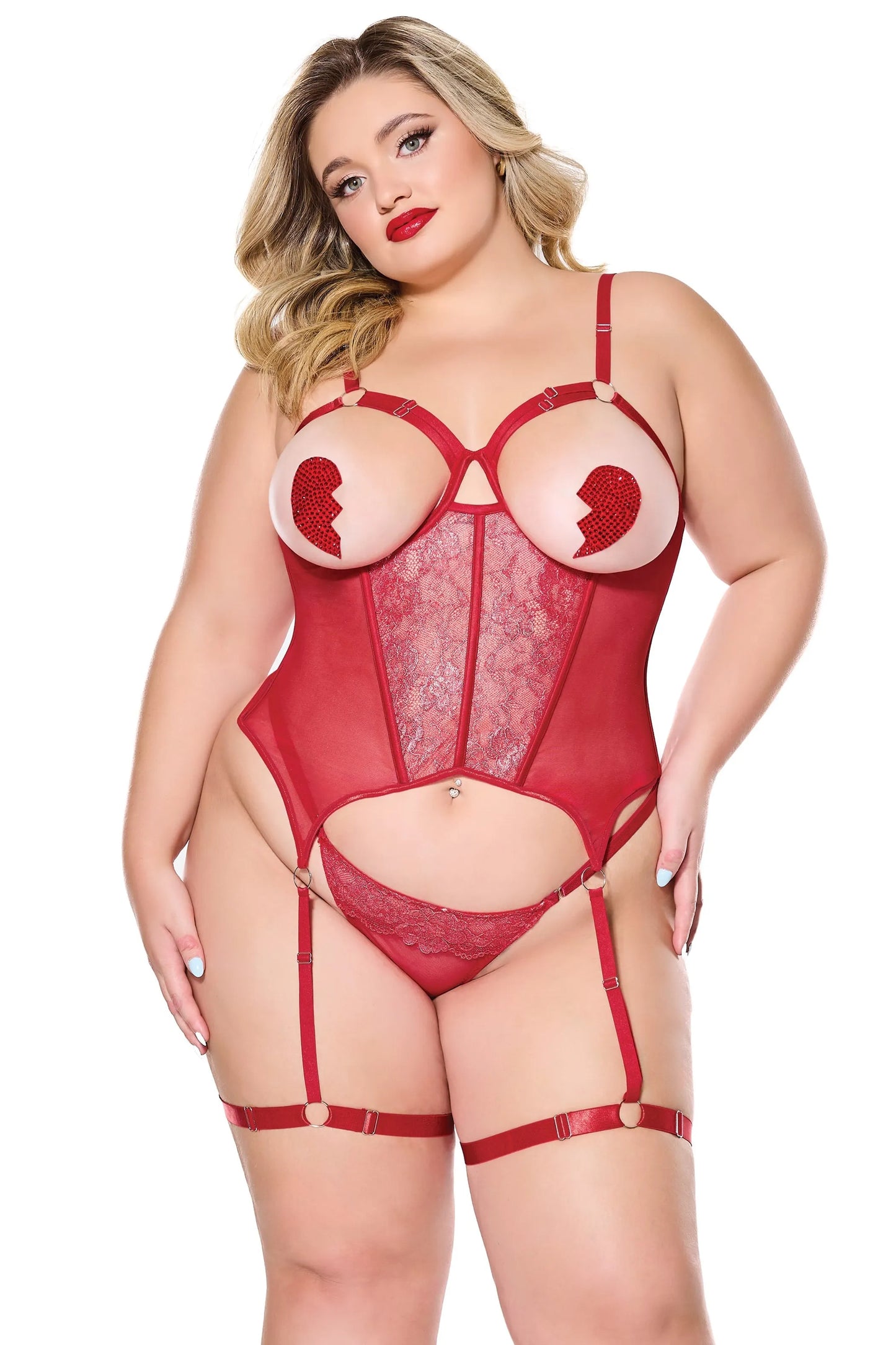 Fireside Bustier & Thong