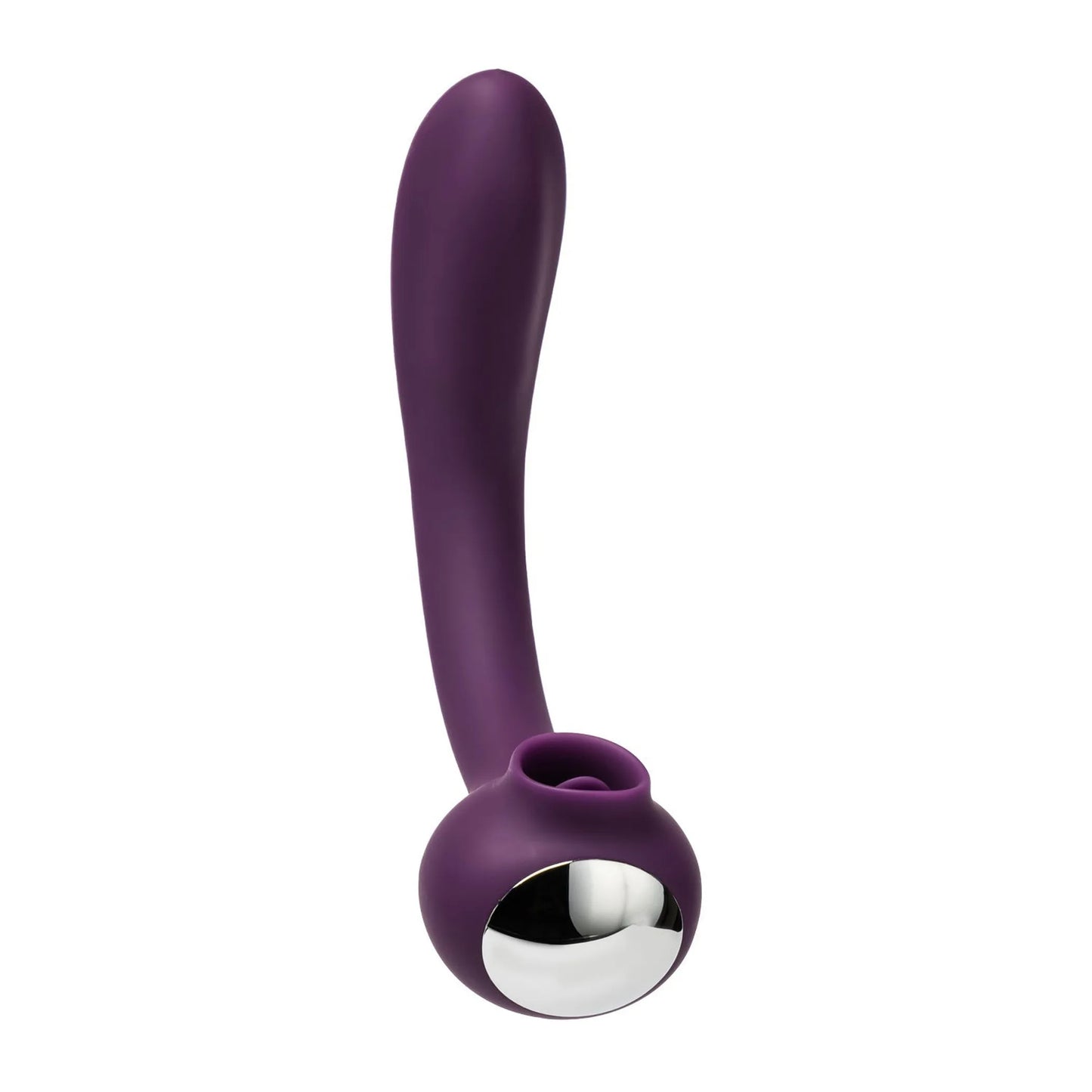 Lunar Licker Bendable Clitoral & G-Spot Vibrator by Our Erotic Journey, additional angle view