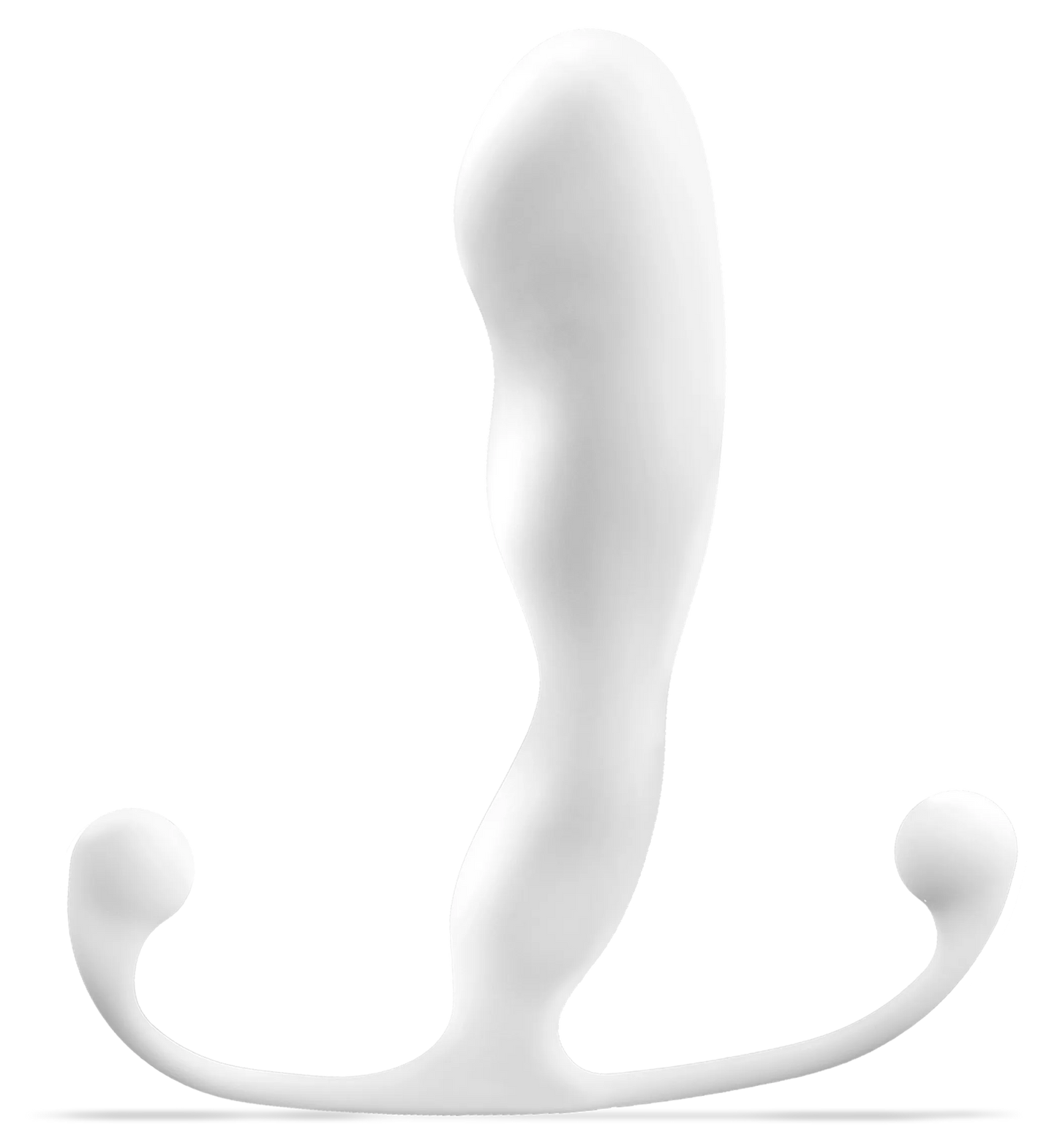 Aneros Helix Trident Prostate Massager in white, alternate angle