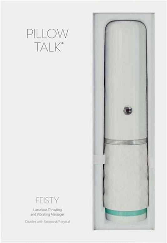 PILLOW TALK FEISTY LUXURIOUS THRUSTING & VIBRATING MASSAGER TEAL