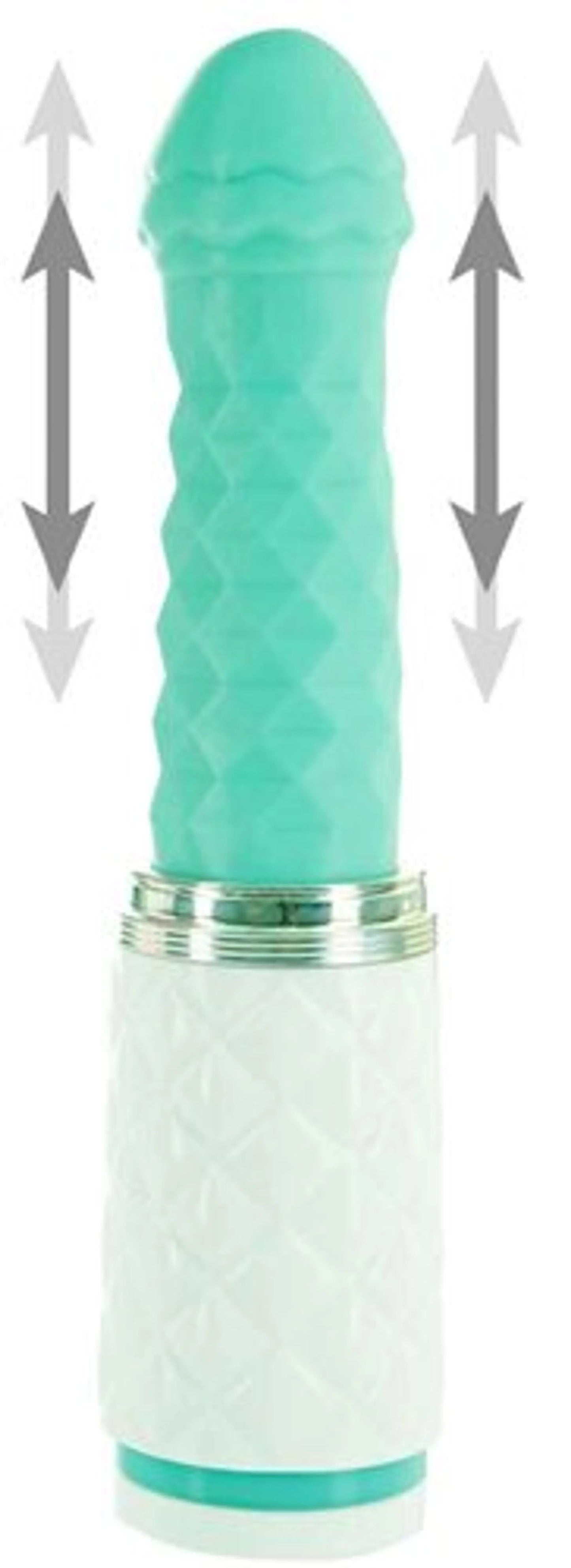 PILLOW TALK FEISTY LUXURIOUS THRUSTING & VIBRATING MASSAGER TEAL