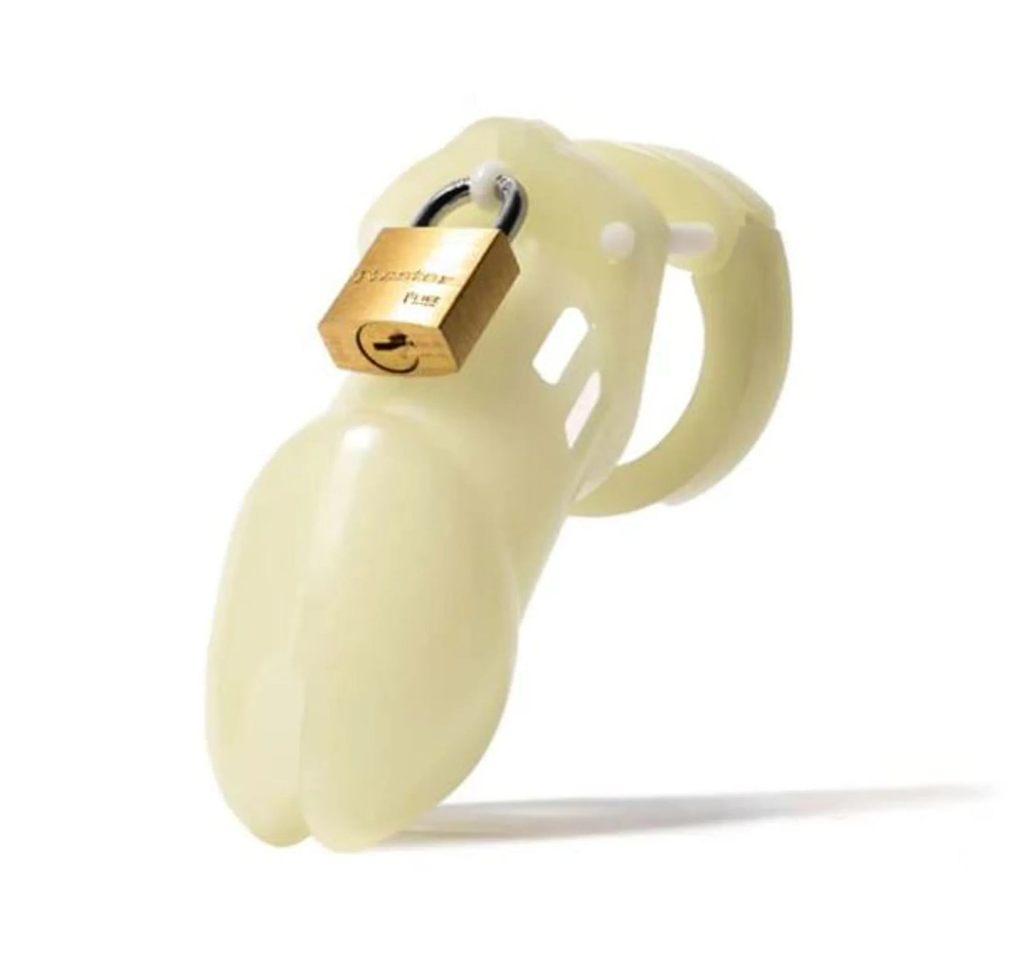 CB-6000 Glow-in-the-Dark Chastity Cage Kit with 3.25 in cage, product photo