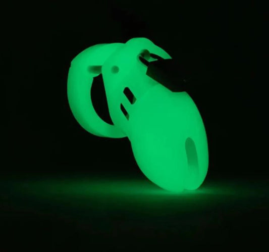 CB-6000S Glow-in-the-Dark Chastity Cage Kit by CB-X, product photo
