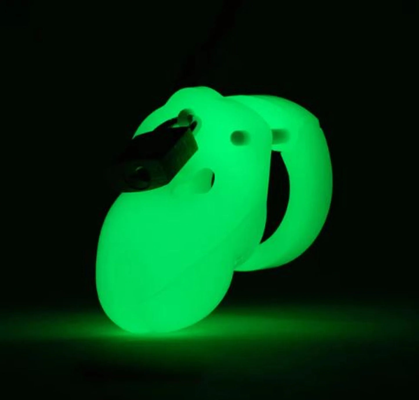 Mr. Stubb Glow-in-the-Dark Chastity Cage Kit by CB-X, additional angle view