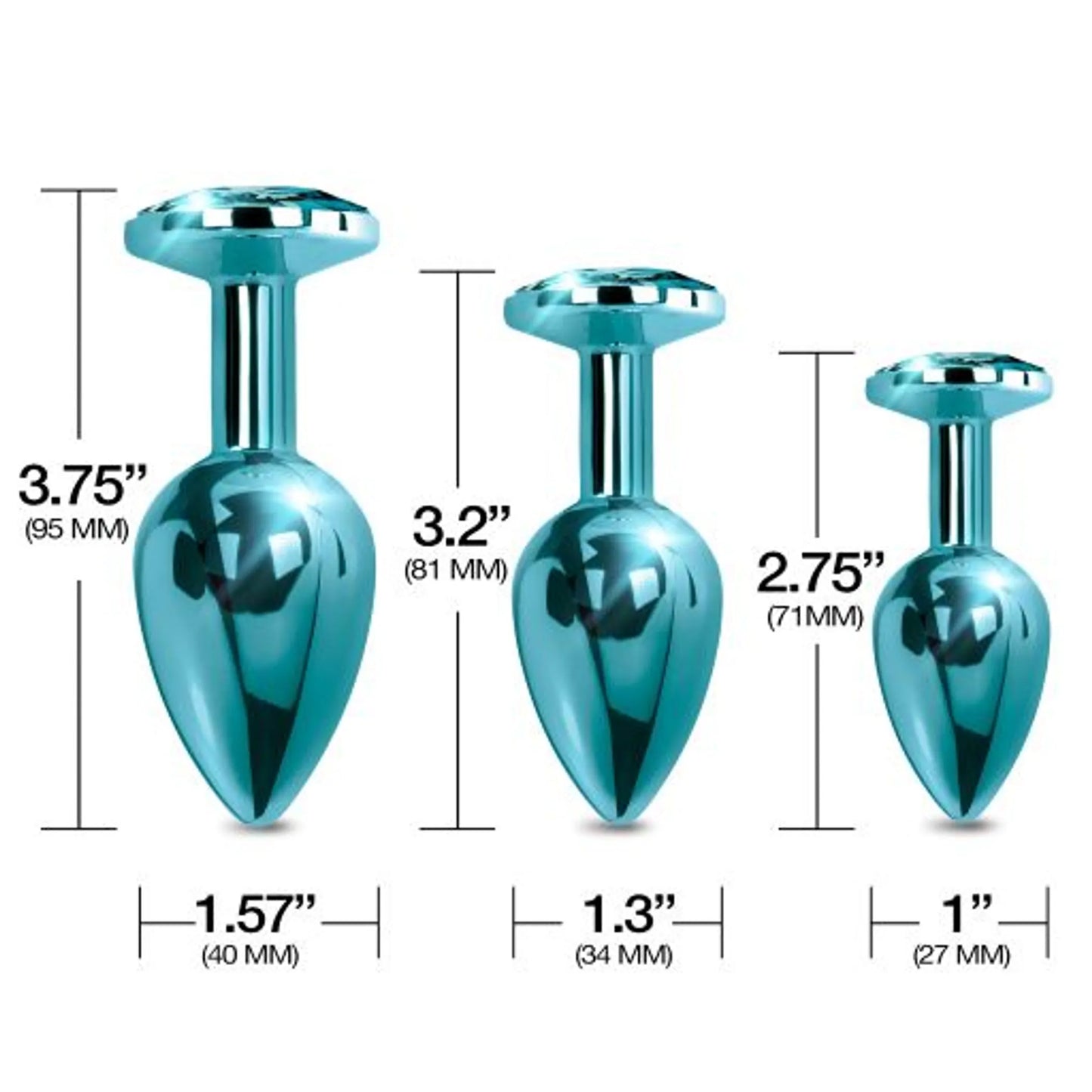 NIXIE METAL PLUG TRAINER SET BLUE METALLIC