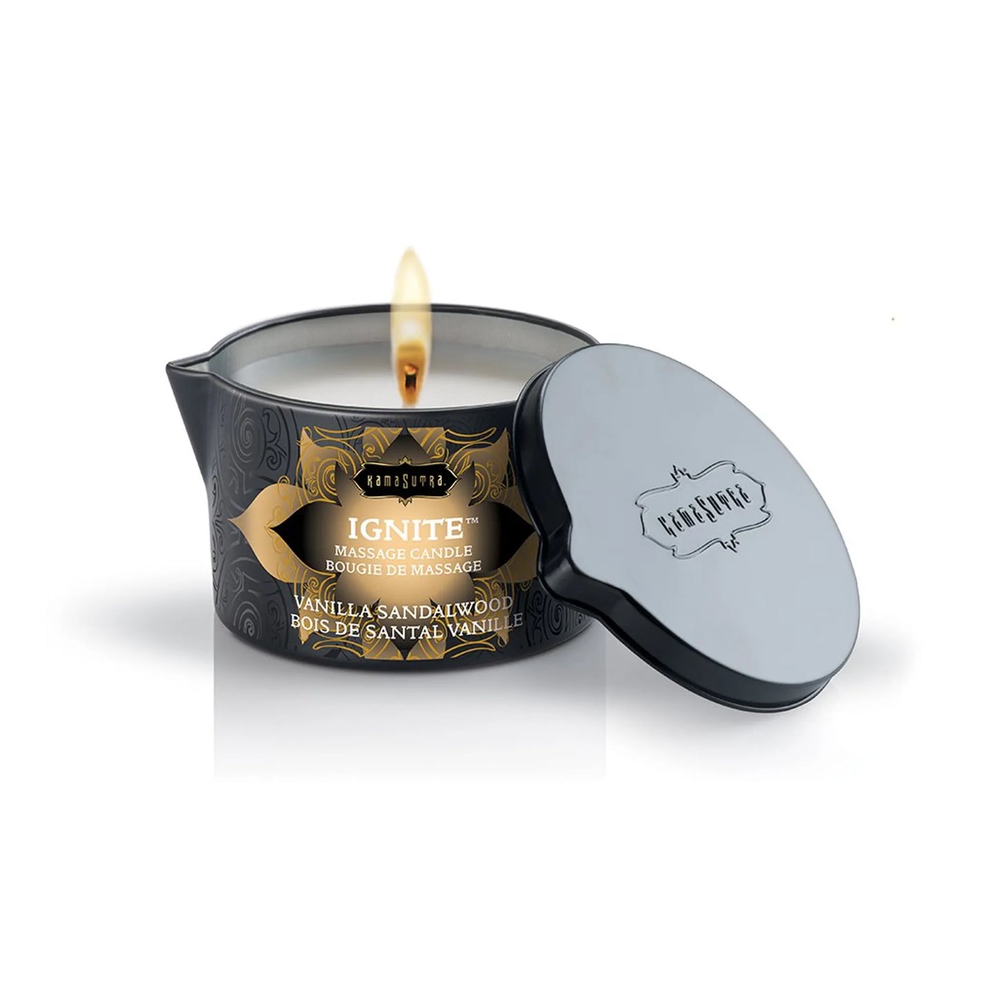 Kama Sutra Vanilla Sandalwood Massage Candle, product photo