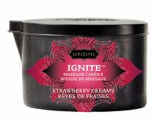 Kama Sutra Strawberry Dreams Massage Candle, product photo
