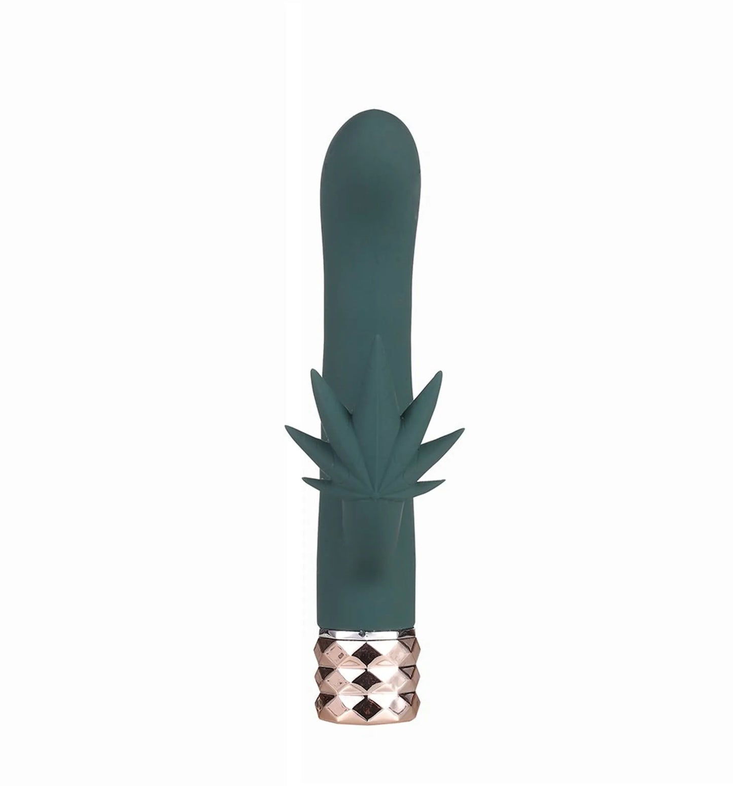 Kusha Rechargeable Silicone Cannabis Rabbit Vibrator by Maia Toys, product photo