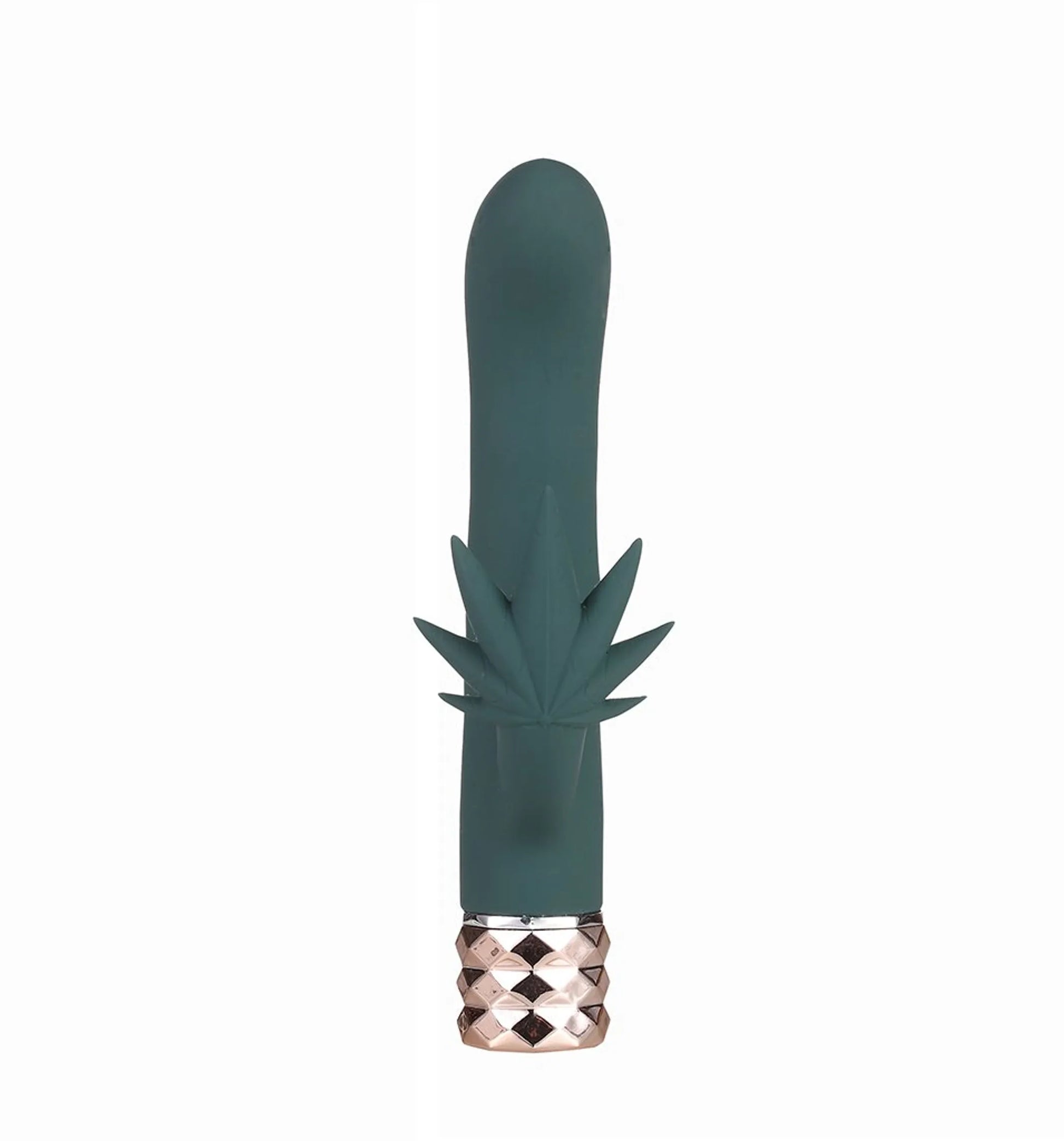 Kusha Rechargeable Silicone Cannabis Rabbit Vibrator by Maia Toys, product photo