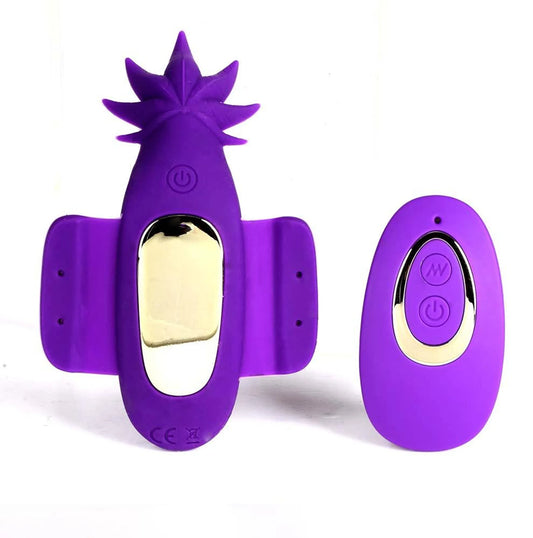 Maia Toys Sativa remote control panty teaser vibrator in purple, product photo