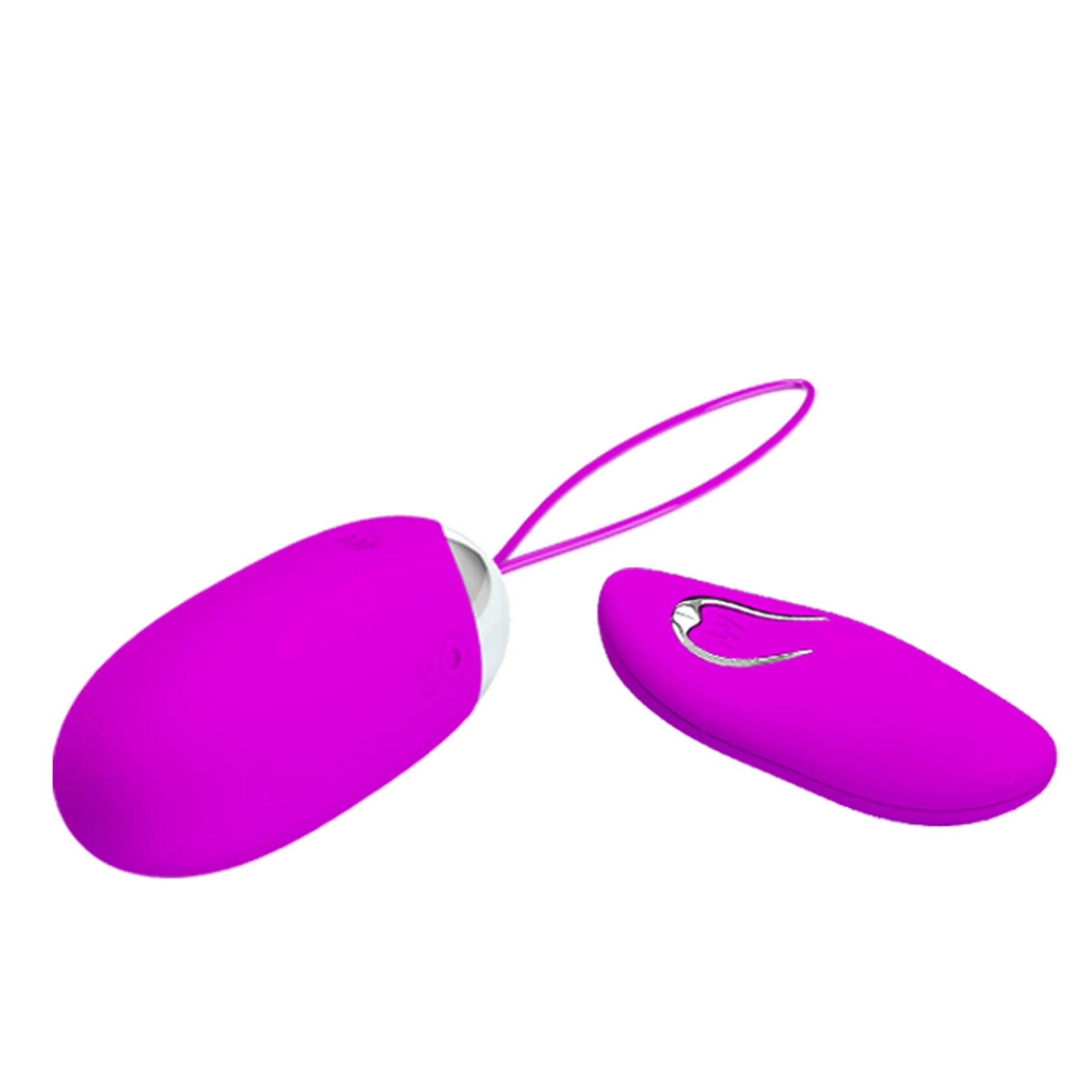 Pretty Love Joanna bullet vibrator in purple with remote control, product photo