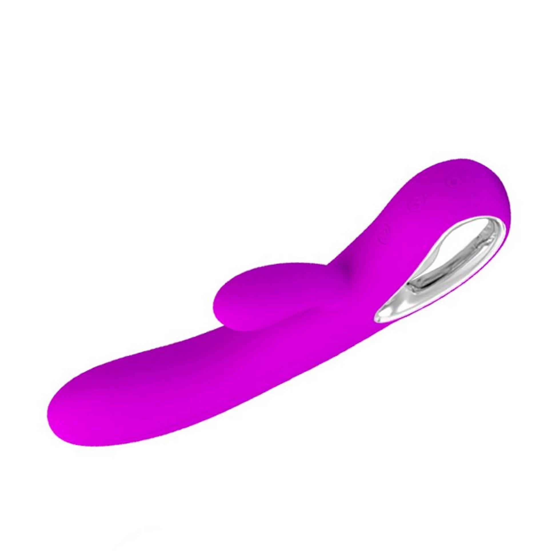 Pretty Love Elmer silicone rabbit vibrator in purple, product photo