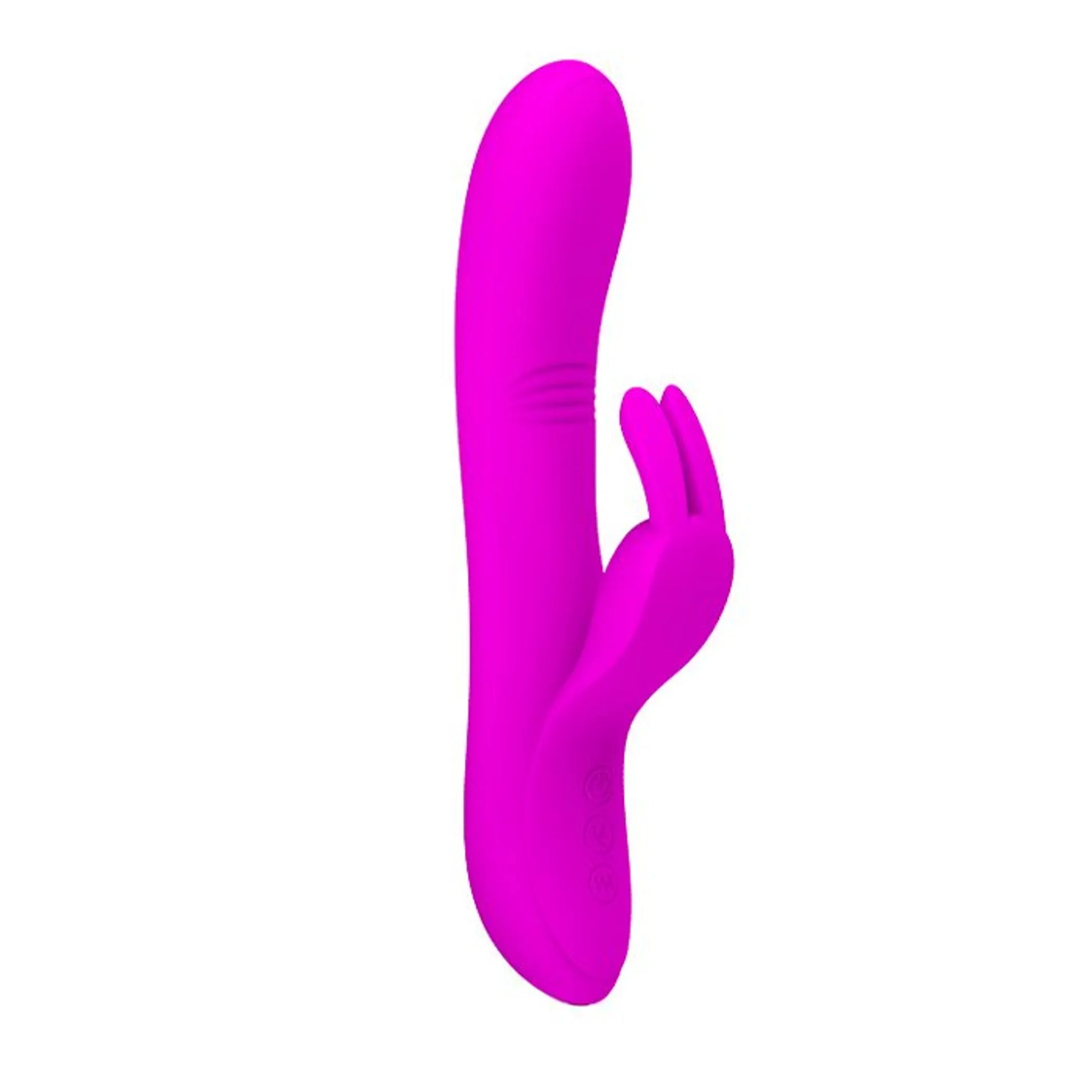 Pretty Love Dylan Rabbit Vibrator in silicone, alternate angle