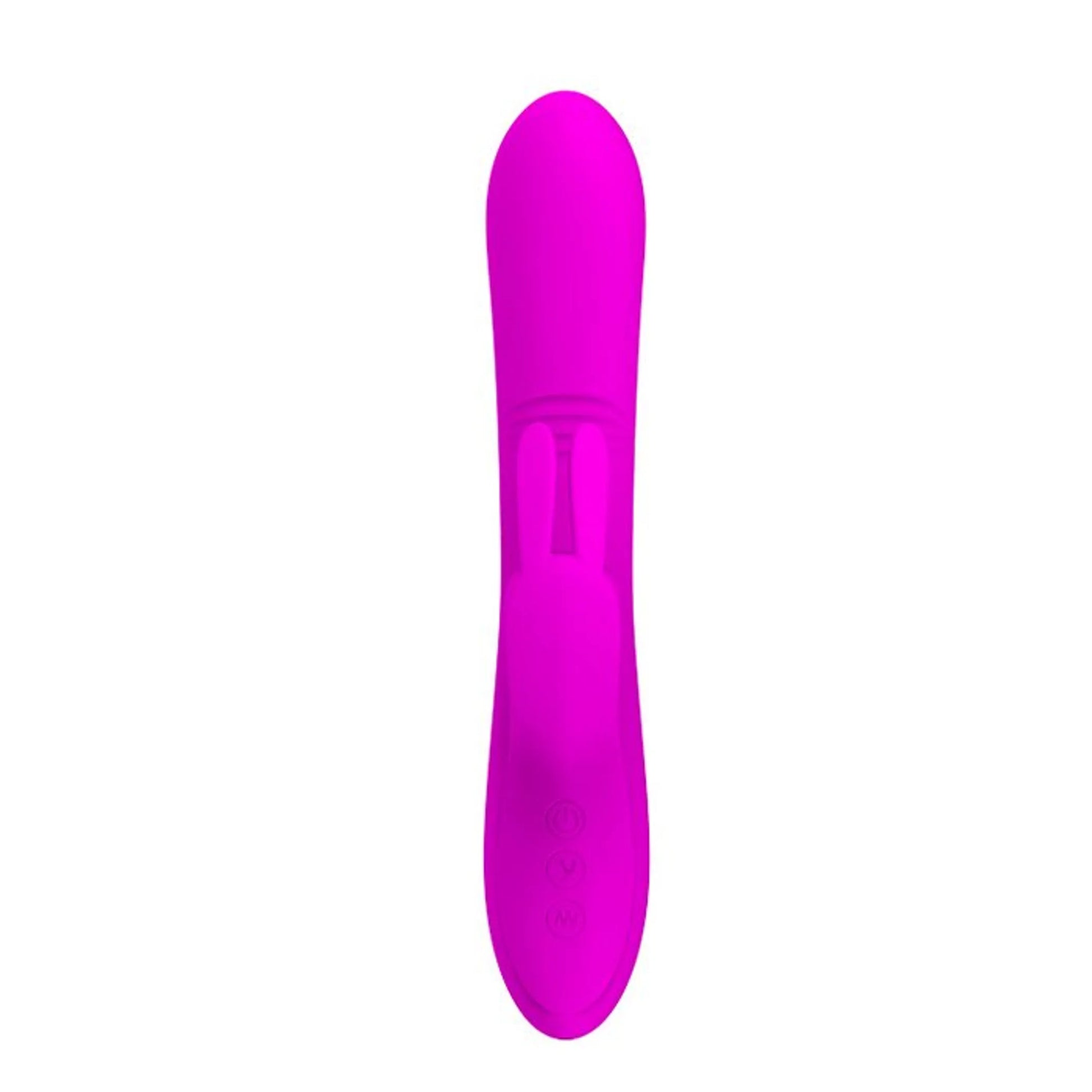 Pretty Love Dylan Rabbit Vibrator in silicone, retail packaging