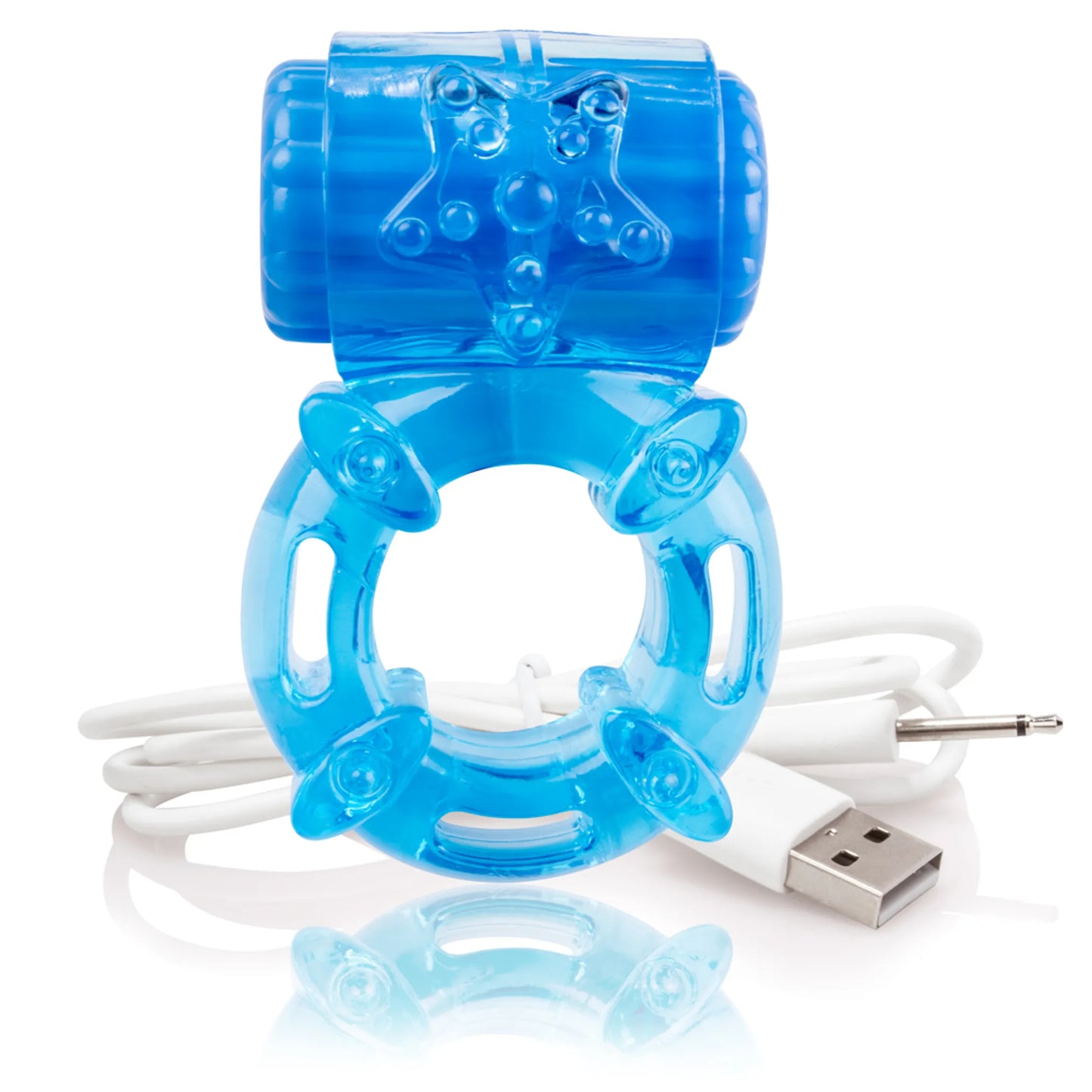 Screaming O Charged Big O rechargeable cock ring in blue, product photo