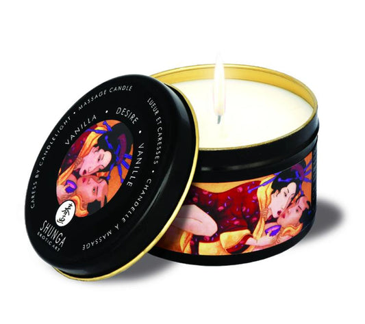 Shunga Desire Vanilla Massage Candle, 5.7 oz, product photo