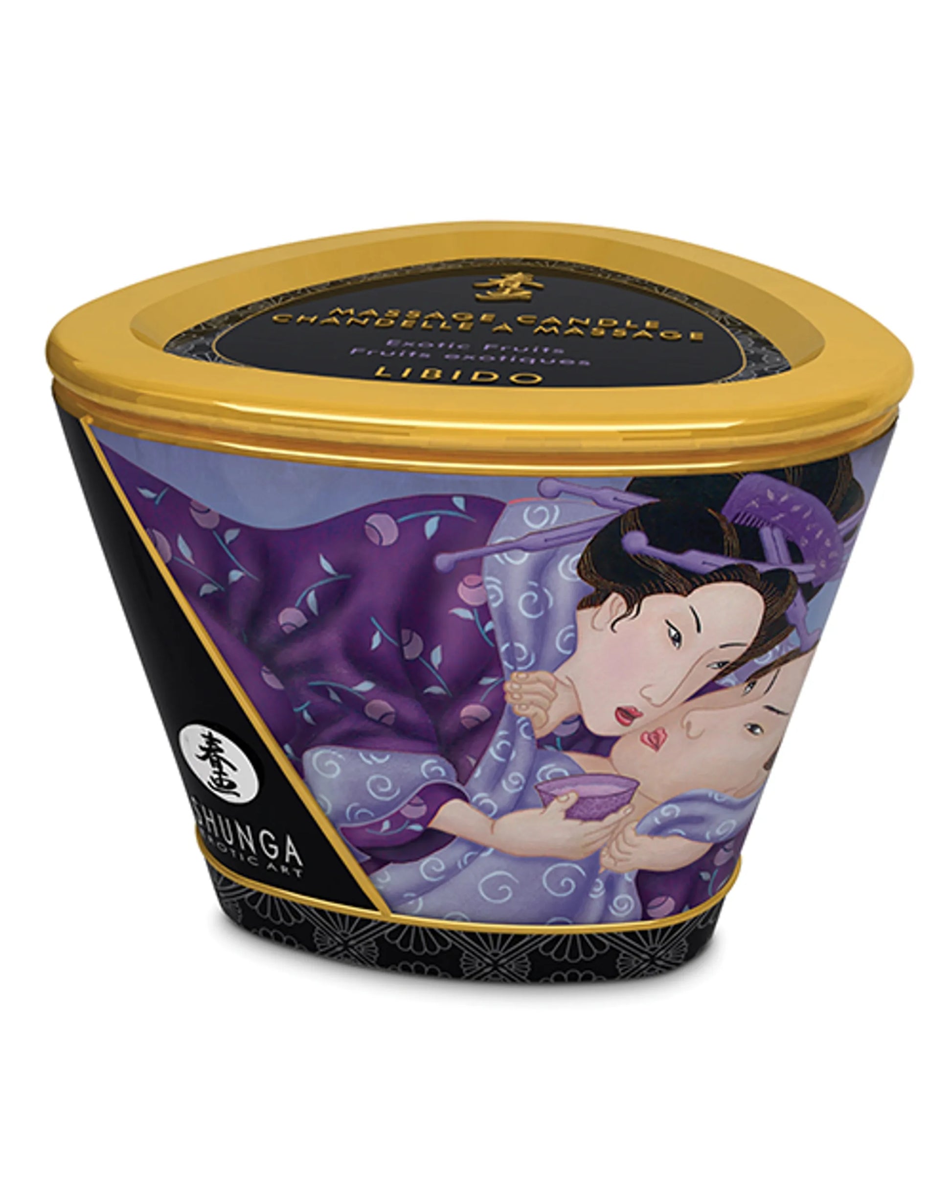 Shunga Libido Massage Candle, Exotic Fruits scent, 5.7 oz, product photo