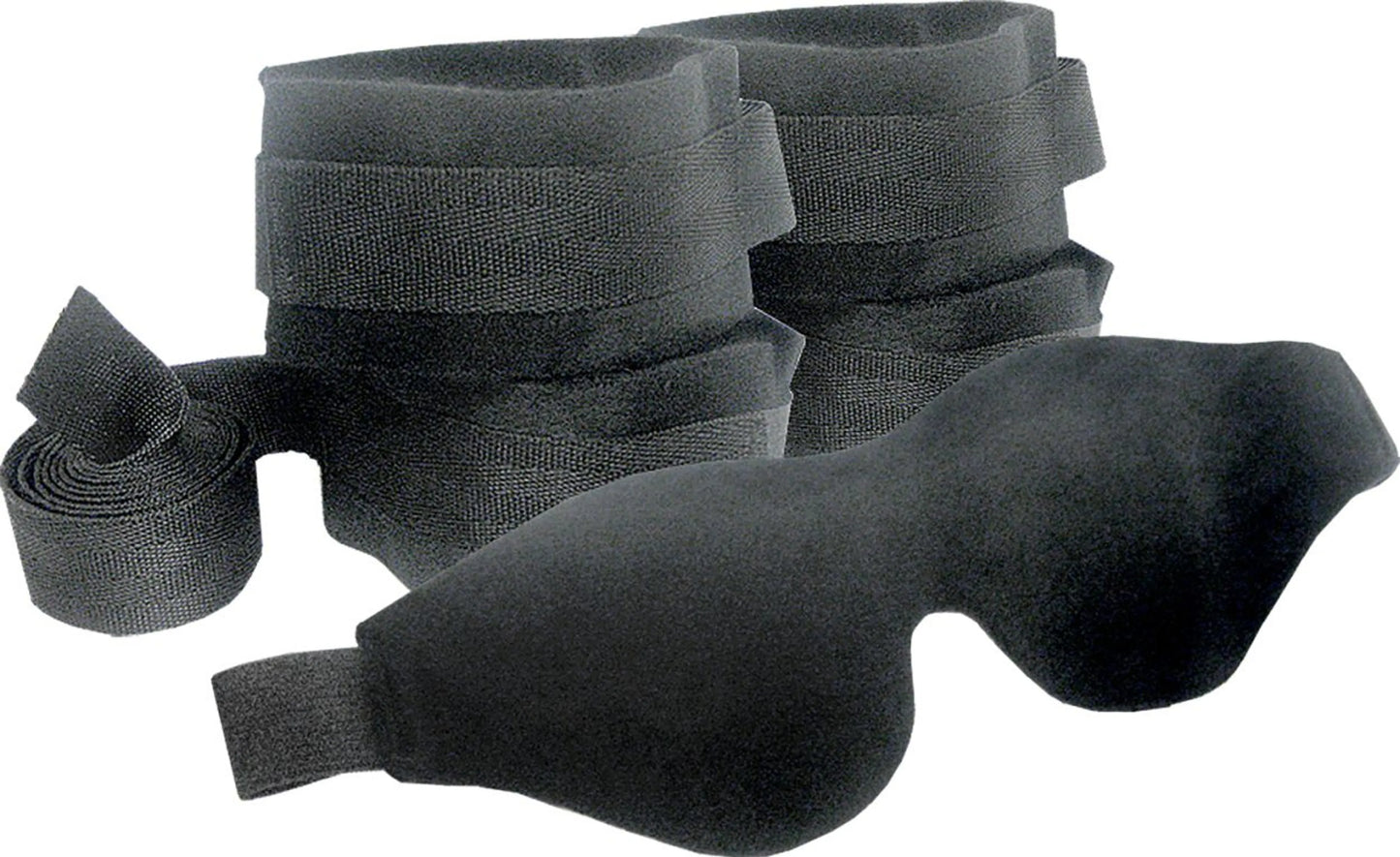 Sportsheets Beginners Bondage Fantasy Kit with restraints and blindfold, product photo