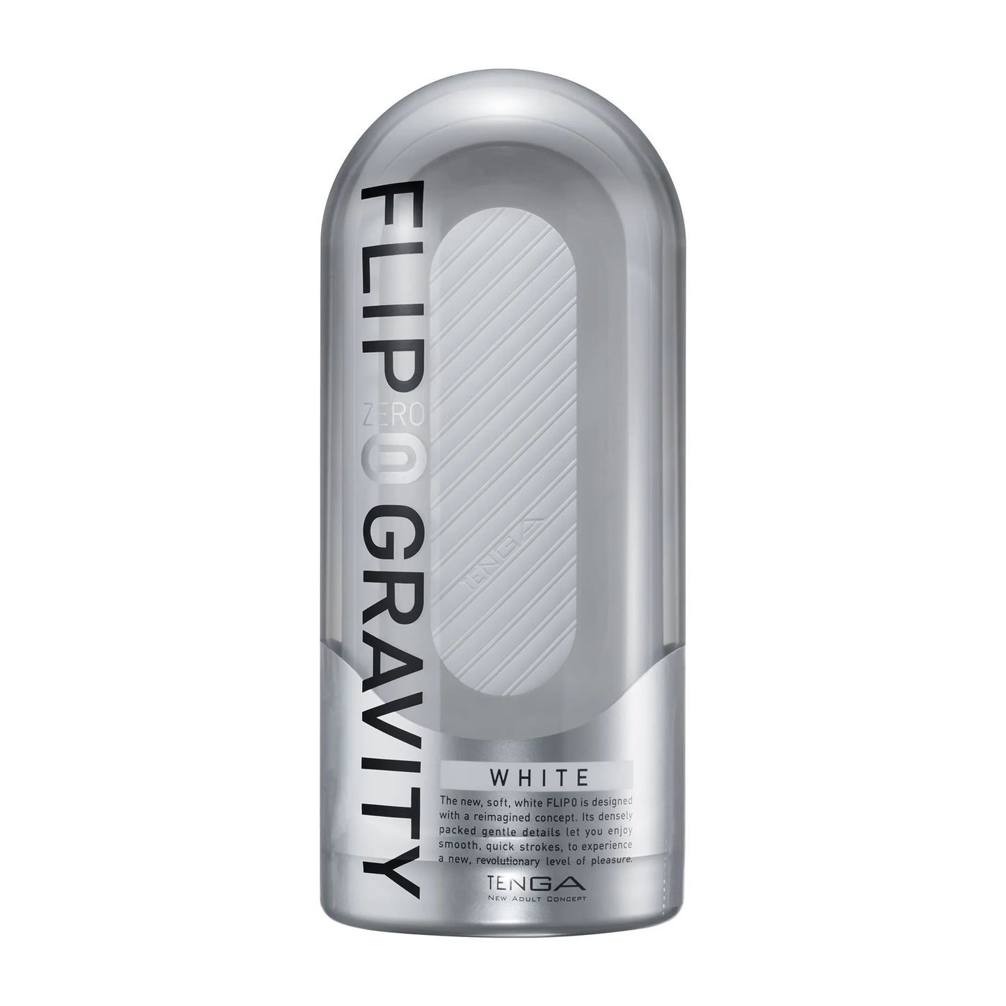 Tenga Flip Zero Gravity male masturbator in white, product photo