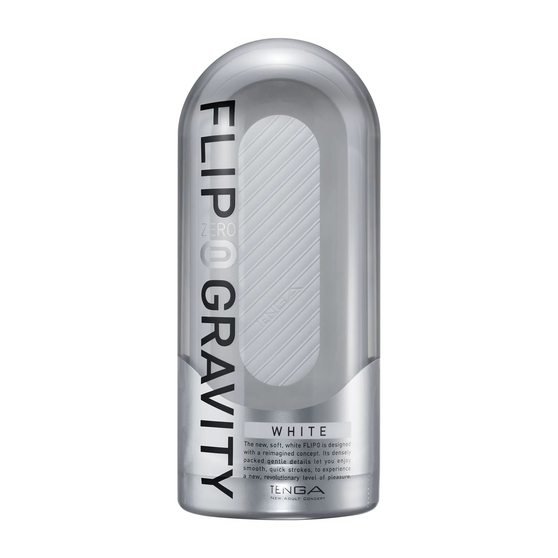 Tenga Flip Zero Gravity male masturbator in white, product photo