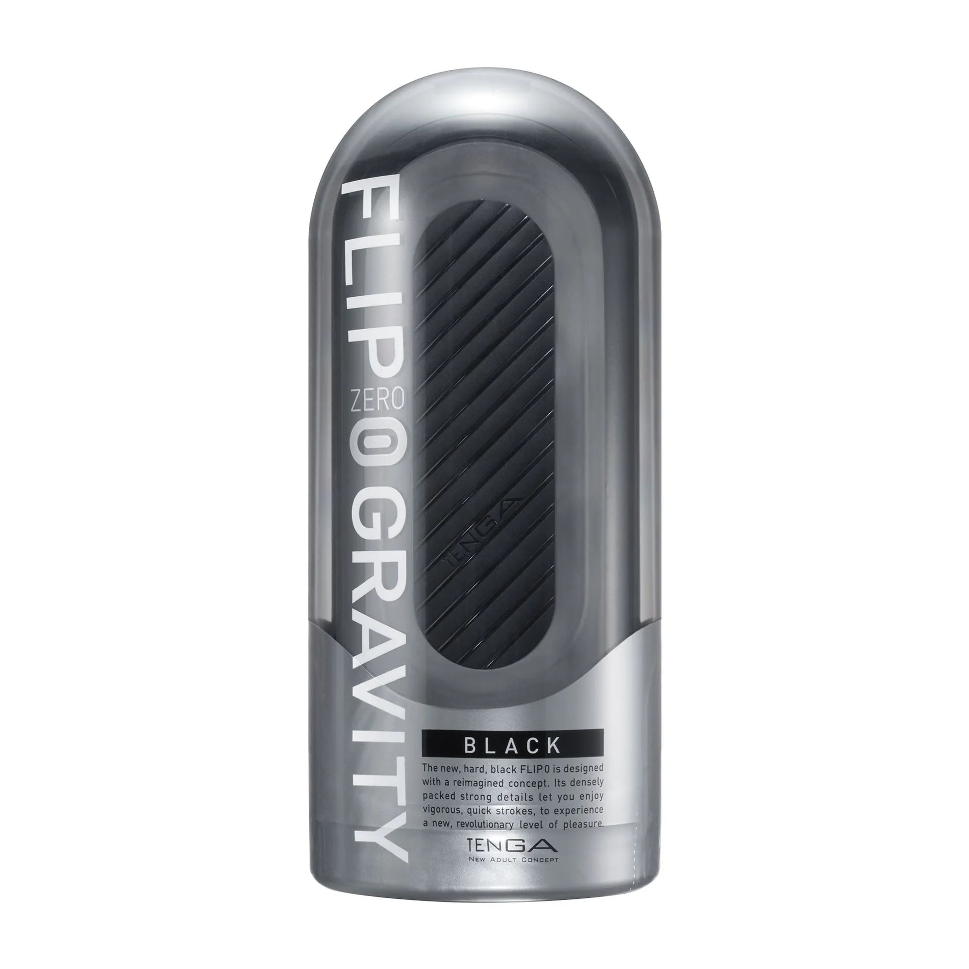 Tenga Flip Zero Gravity male masturbator in black, product photo