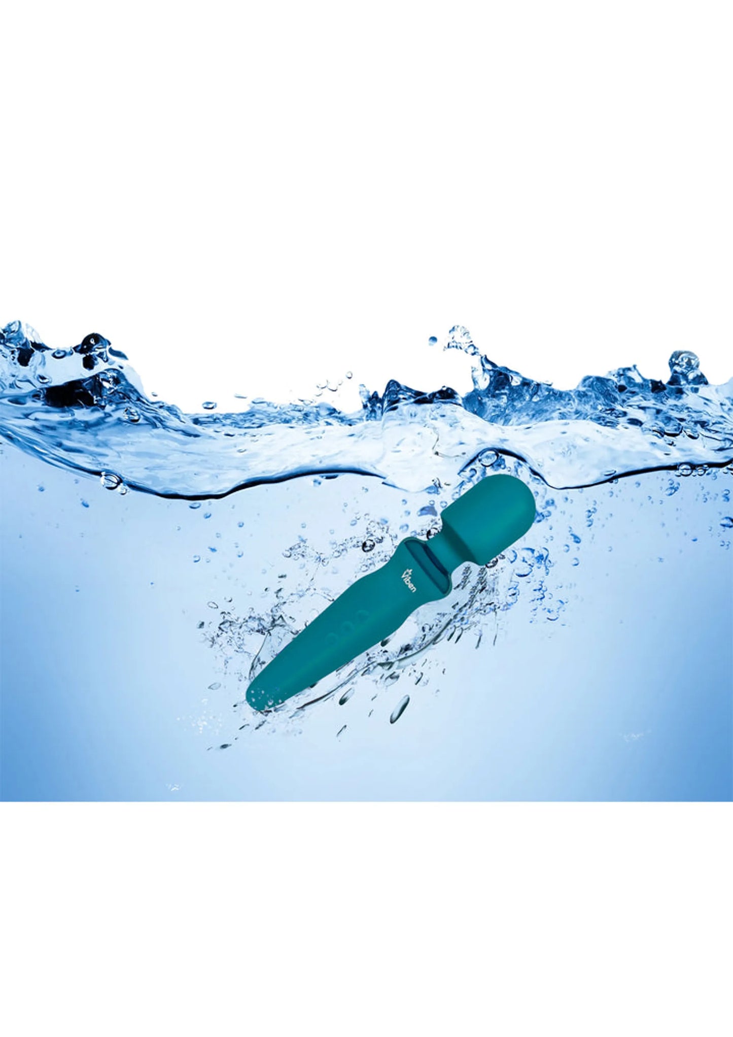 Viben Fierce Intense Wand Massager in ocean blue, product photo