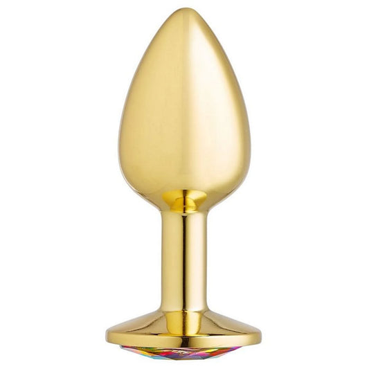 Cloud 9 Gems Gold Anal Plug, small, product photo