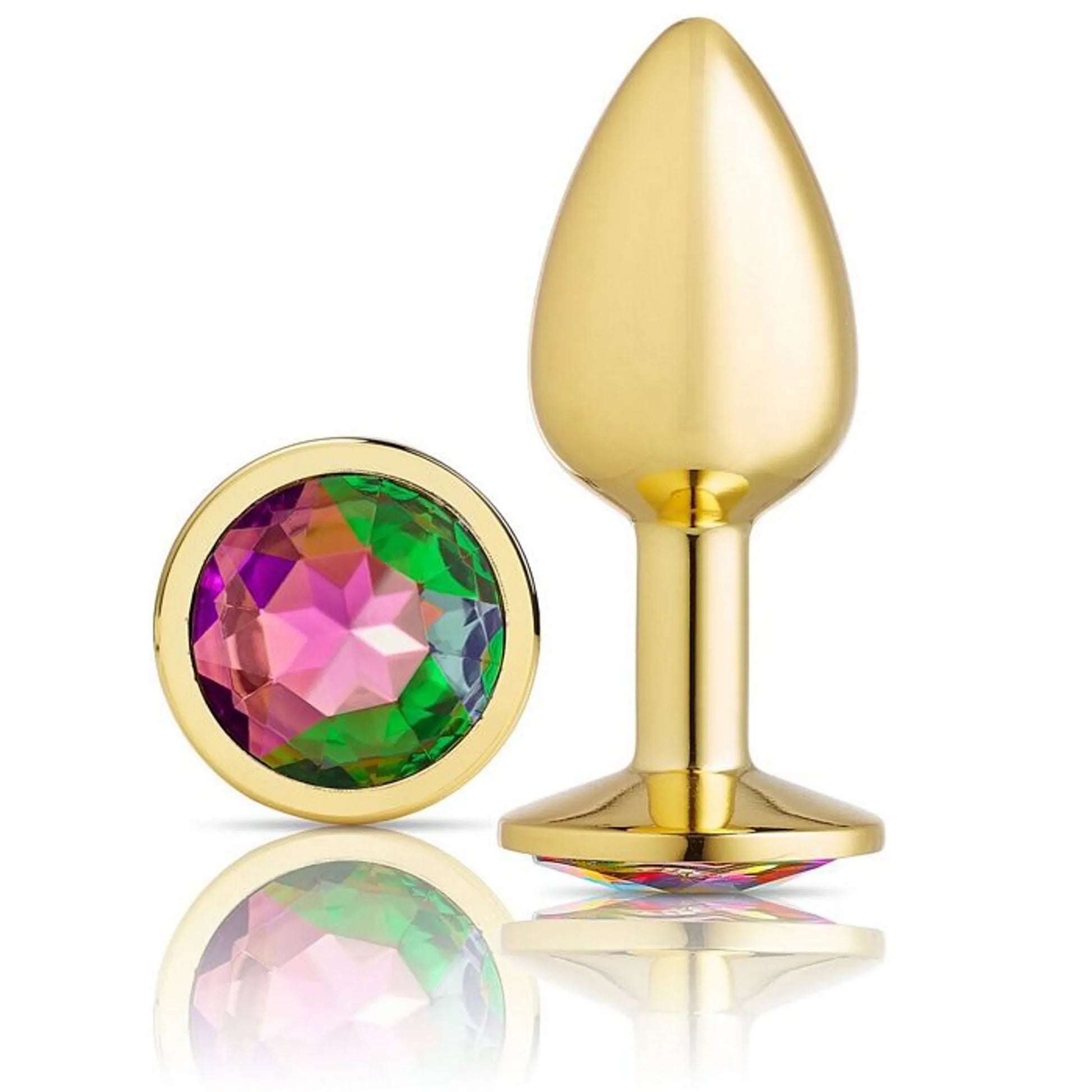 Cloud 9 Gems Gold Anal Plug, small, product photo