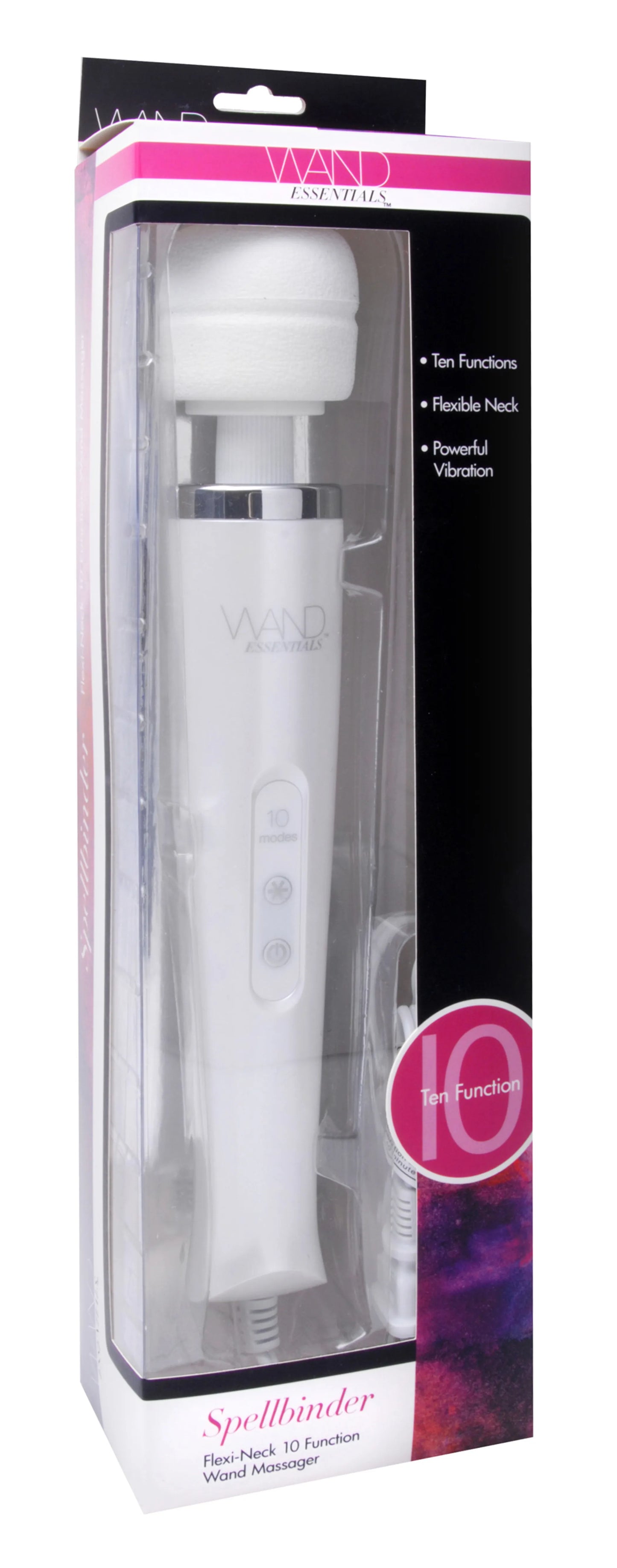 Wand Essentials Spellbinder flexi-neck wand massager by XR Brands, product photo