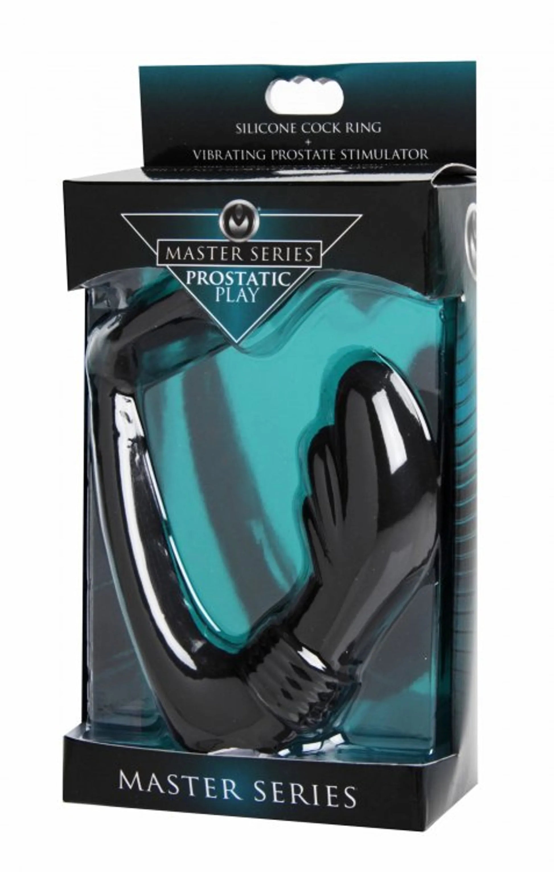 Master Series Prostatic Play Nova Prostate Massager and Cock Ring, product photo