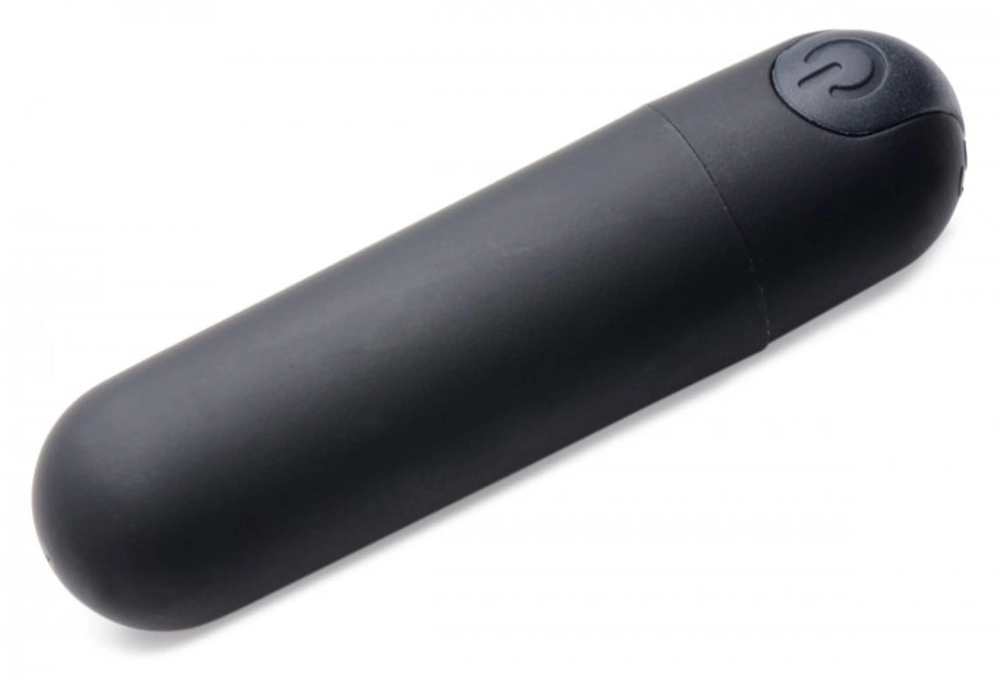 XR Brands Bang! vibrating bullet in black with remote control, product photo