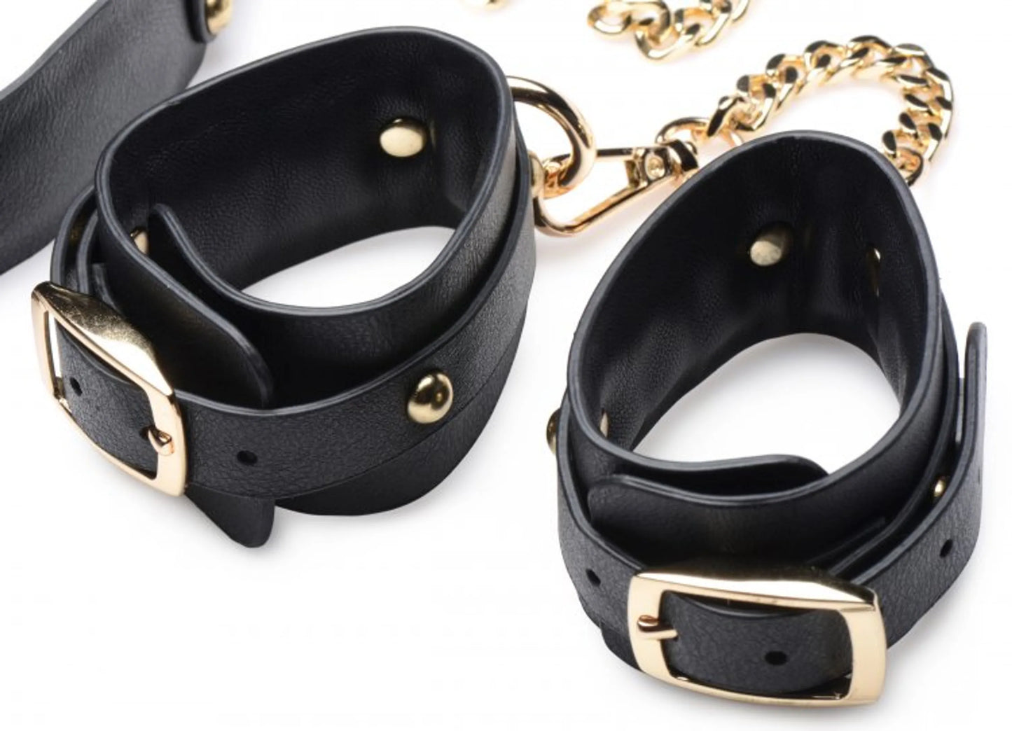 Master Series black and gold bondage set by XR Brands, product photo