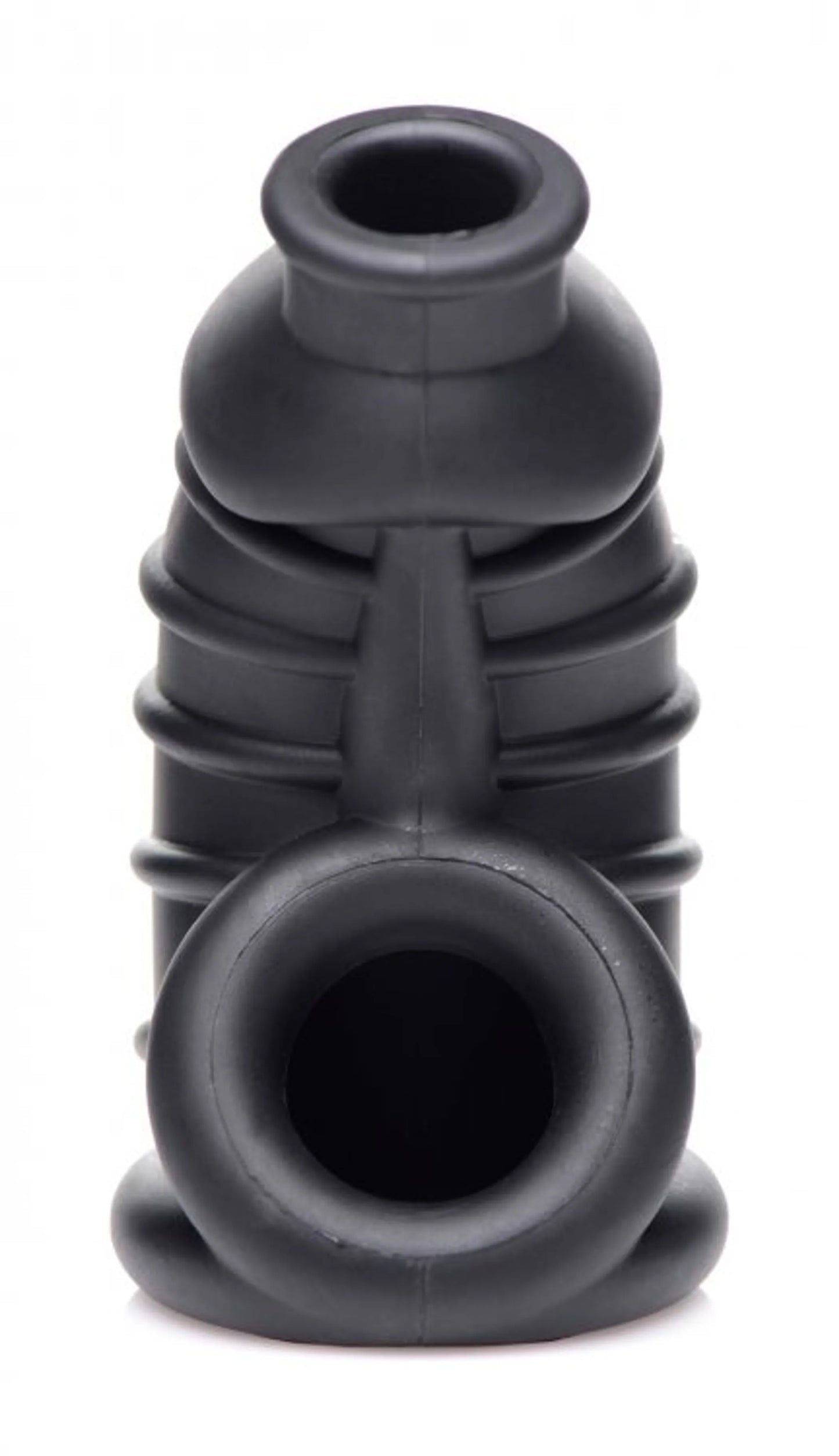 MASTER SERIES DARK CHAMBER SILICONE CHASTITY CAGE