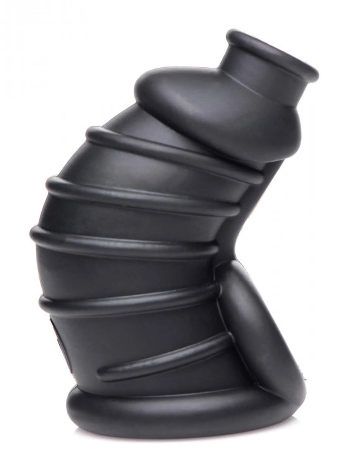 MASTER SERIES DARK CHAMBER SILICONE CHASTITY CAGE