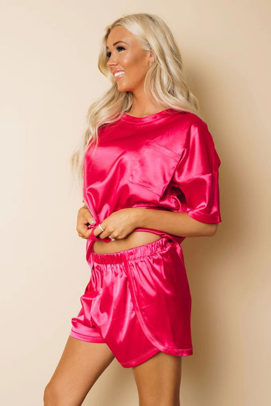 Dainty Satin Lounge Set